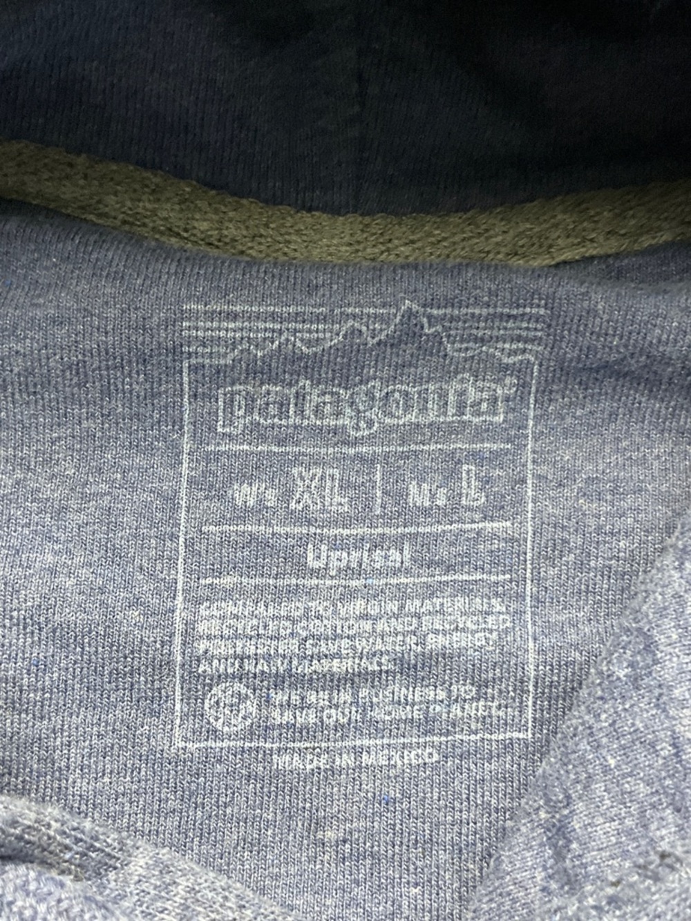 Patagonia Shop Sticker Uprisal Hoody Current Blue Color Women’s XL Men’s L - Picture 4 of 16